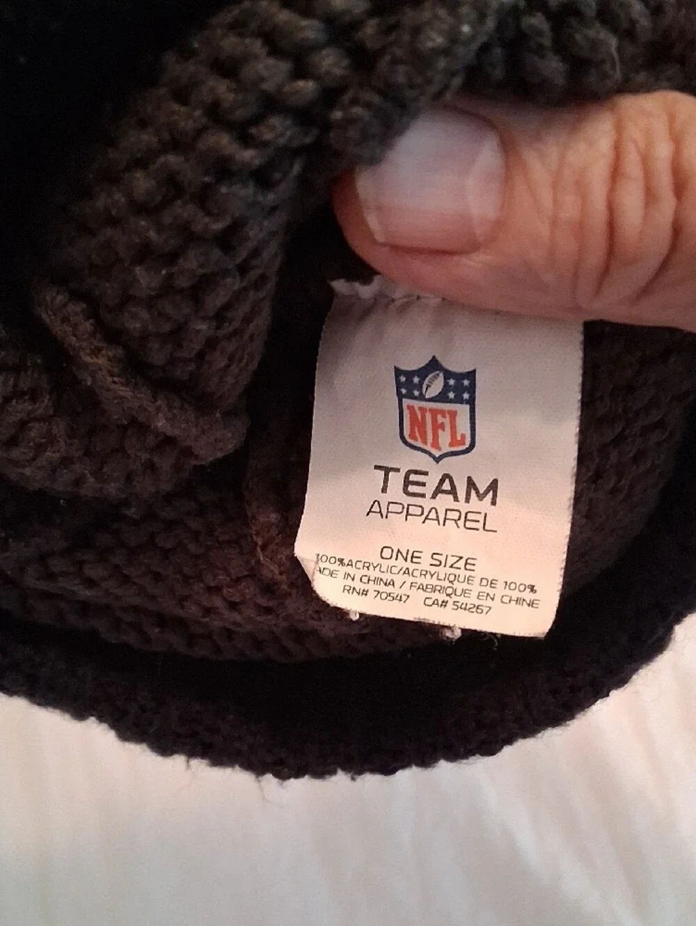 Chicago Bears Brown & Orange Kids Knit Beanie. Warm